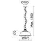 Suspensions VINTAGE E27 noir/gris