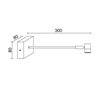 Applique LORE LED 3W 3000K nickel givré 