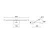 Applique TABEL 12W 3000K nickel givré 