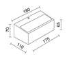 Applique IONA R7s 110-240V blanc