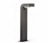 Borne jardin extérieur en aluminium gris foncé - grande Klamp