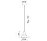 Suspensions CLOÉ IP20 E14 gris pietra
