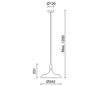 Suspensions CLOÉ IP20 E27 gris pietra