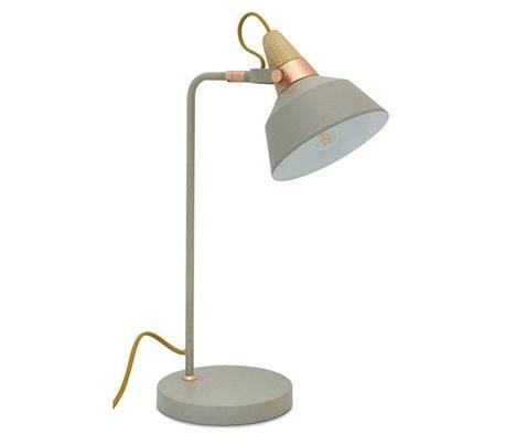 Lampe de bureau CLOÉ IP20 E27 gris pietra