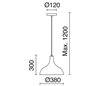 Suspensions LIVIA IP20 E27 marrone