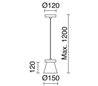 Suspensions BETON IP20 E14 gris