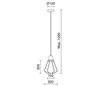 Suspensions ELGA IP20 E27 noir