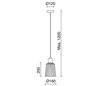 Suspensions BAGUET IP20 E27 noir