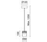 Suspensions GILDA IP20 LED 4,8W 240lm chrome 3000K