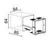 Lampes encastrable LIGUR IP44 LED3W160lm aluminium anodisé 3000K