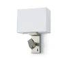 Applique MONNET IP20 E27+LED 3W 160lm nickel givré 