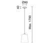 Suspensions A TU ESTILO IP20 E27 chrome+rouge