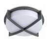 Plafonnier plafond en aluminium injecté externe gris foncé - CROSS-1