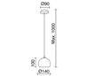 Suspensions ESTIKLA IP20 E14 verre noir