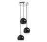 Suspensions ESTIKLA IP20 3xE14 verre noir