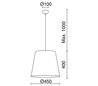 Suspensions VIMET IP20 E27 paille