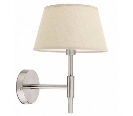 E14 Lampe Applique murale en métal et toile beige - MITIC