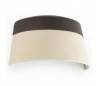 E14 Lampe Applique murale en métal et toile couleur marron-beige - SAC