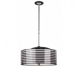 Zebra, lampe en suspension en métal , E27 Chrome-Noir