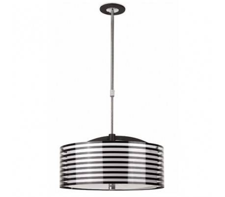 Zebra, lampe en suspension en métal , E27 Chrome-Noir