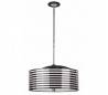 Zebra, lampe en suspension en métal , E27 Chrome-Noir