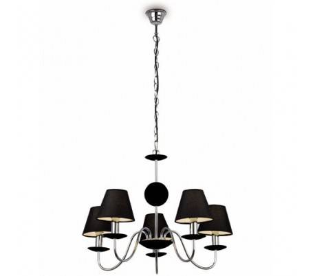 Kessler, lampe suspension en acier, chrome E1427-Noir