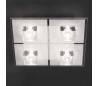 4 KALO Lumière de métal à l'intérieur du G9 Chrome-Blanco et plafonnier à LED