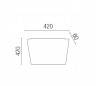 2 Metal AZOR-2 Brown-chrome éclairage intérieur T5 soffites plafond