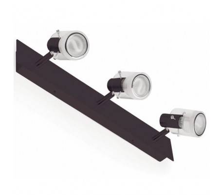 Spots Appliques GU10 3 noir - TUBA