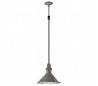 Jardin lampe suspension télescopique en aluminium injecté gris foncé - BELL