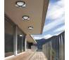 Plafonnier plafond en aluminium injecté externe gris foncé - CROSS-1