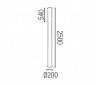 Lampe de jardin extérieur en aluminium injecté gris foncé - CROSS-1