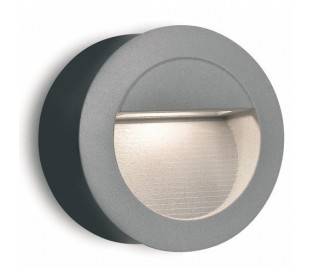 Lampe LED encastré dans le jardin aluminium injecté gris - RACING