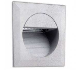 Lampe LED encastré dans le jardin en aluminium injecté gris - CARTER