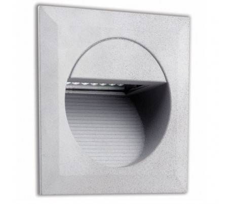 Lampe LED encastré dans le jardin en aluminium injecté gris - CARTER