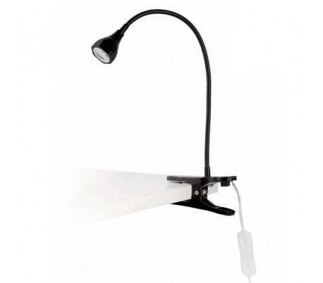 Lampe pince BOGART en aluminium noir