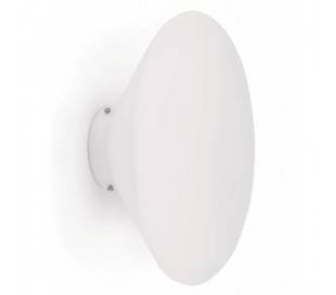 Bouton Appliquer opaque verre G E27 salle blanche