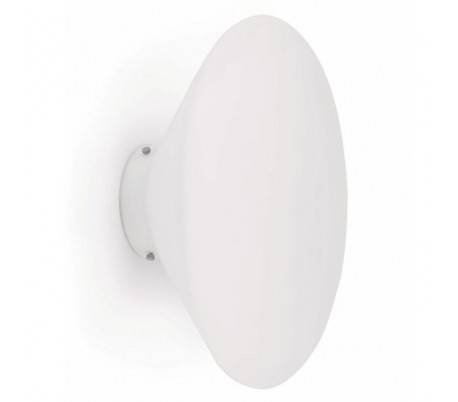Bouton Appliquer opaque verre G E27 salle blanche