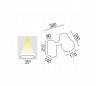Spotlight projecteur G12 max. 150W jardin extérieur gris foncé - PARC-3