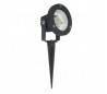 Pleins feux cheville 15 LED en aluminium jardin noir vert clair - LED-8