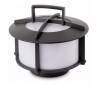 Lampe de table portable E27 de jardin en aluminium gris foncé - CROSS-1