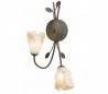 G9 Applique murale en métal et cristal brun - NAPOLES