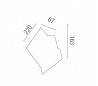 LED lampe de mur en aluminium mur blanc - ART