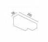 R7s lampe en aluminium mur blanc - ANDREAS