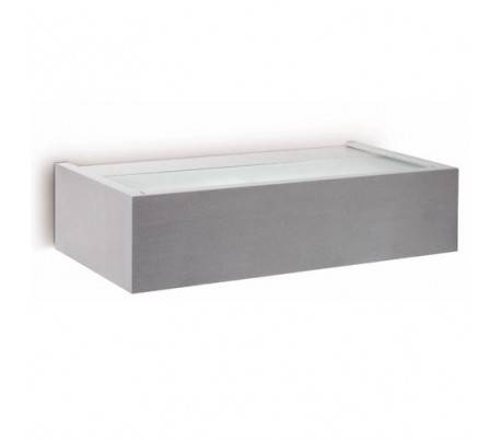 E27 lampe murale en aluminium de couleur nickel mat - LES DEUX