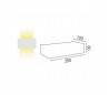 E27 lampe murale en aluminium de couleur nickel mat - LES DEUX