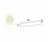 R7s applique murale en aluminium de couleur nickel mat - 4 AMBO