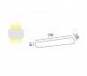 2G11 Lampe Applique murale en aluminium de couleur nickel mat - AMBO 3