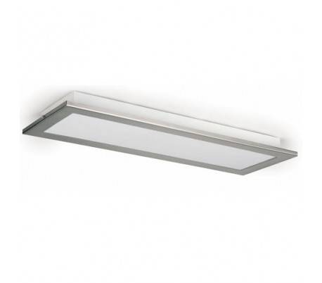 2 AZOR acier dans les lumières nickel mat plafond PL