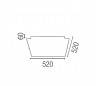 Plafond en acier mat de nickel dans AZOR-G PL interne grande